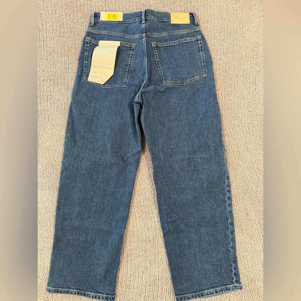 Everlane Way High Jean in Vintage Indigo - Picture 3 of 5